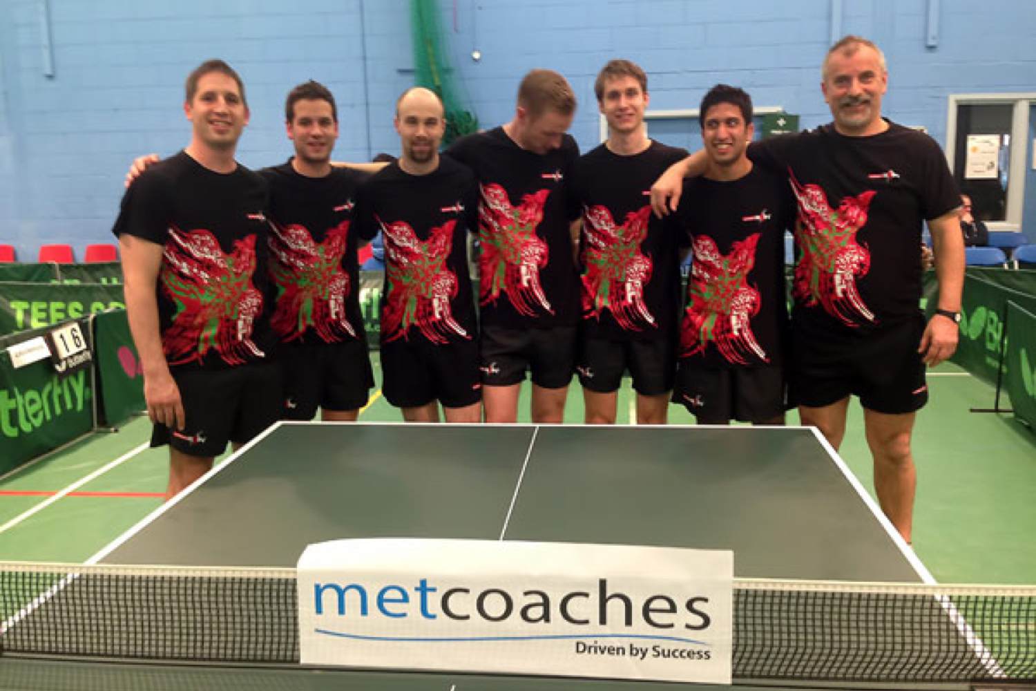 Local Table Tennis Team Sponsorship Urban MET Coaches