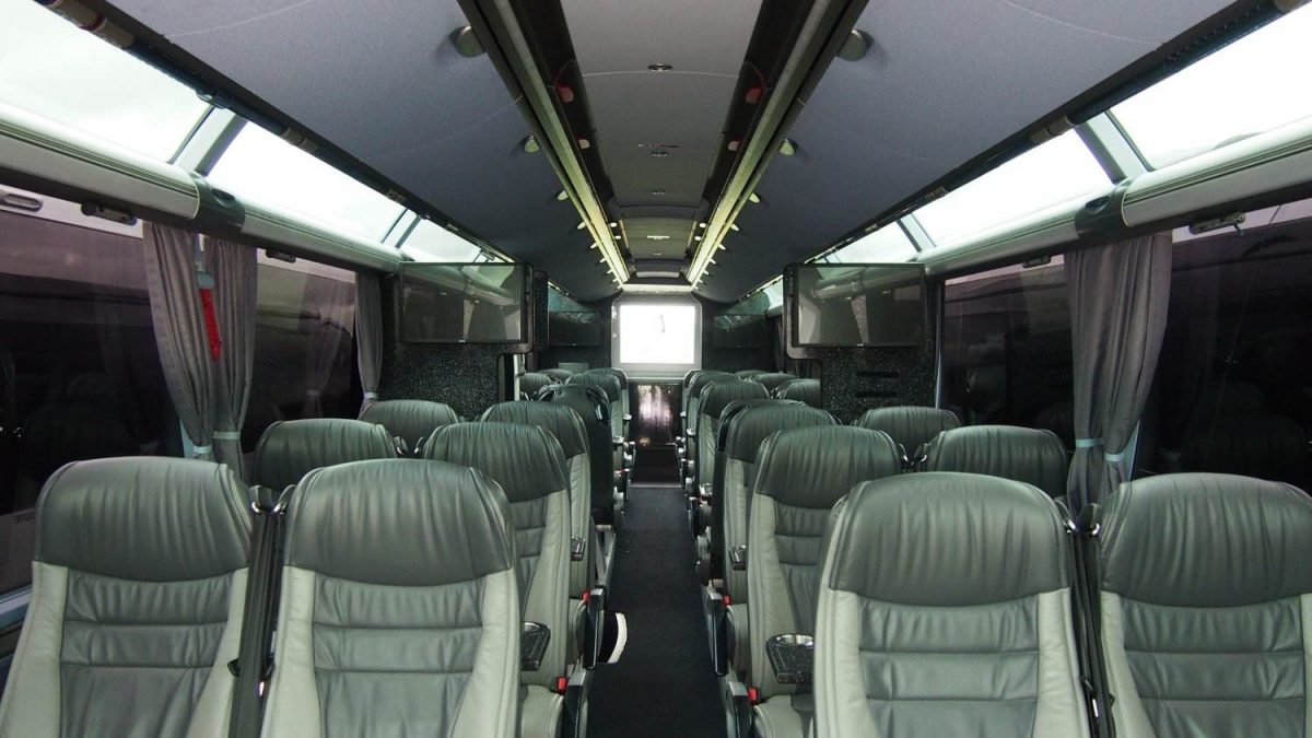 Interior of Saracens' new coach