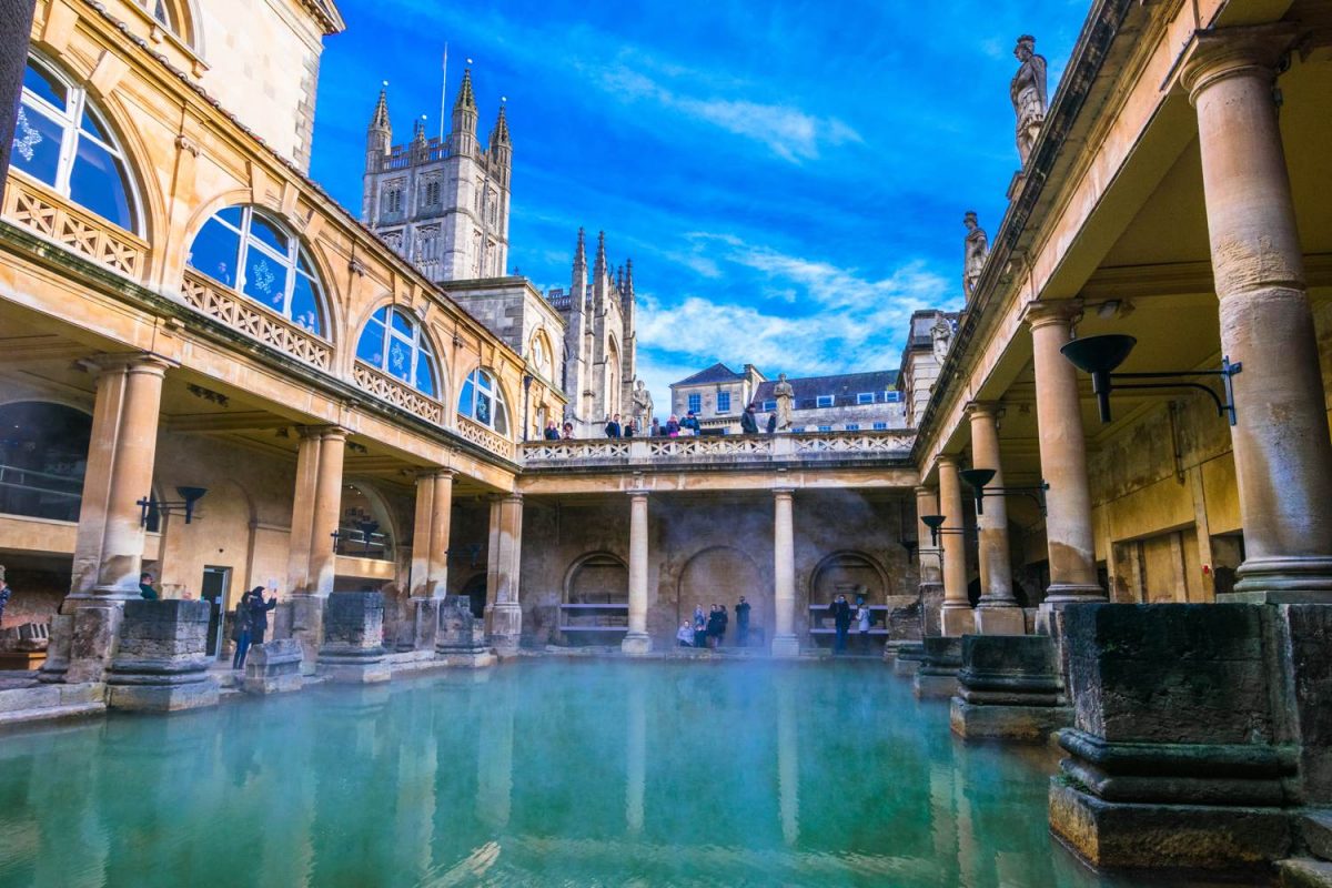Roman baths in Bath, UK