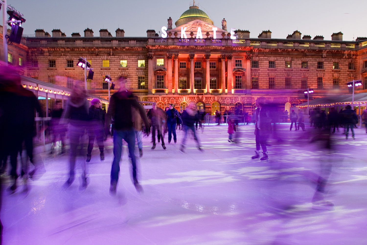 Beautiful Somerset house ice rink on December 26